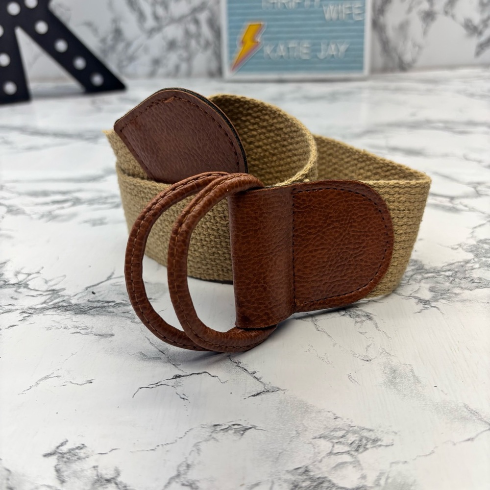 Y2K Stretch Casual preppy Brown and Tan Women's Belt